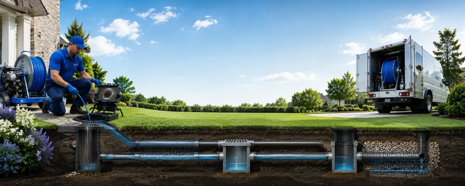 Outdoor drain cleaning information for Lewis Run, PA